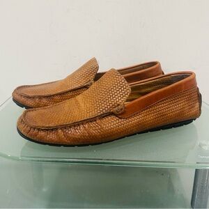 Nademo Men’s Brown soft Leather  Loafers Shoes ‎ Made In Italy Size 11